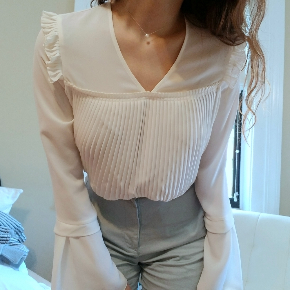 See by Chloe Light Off White Blouse
